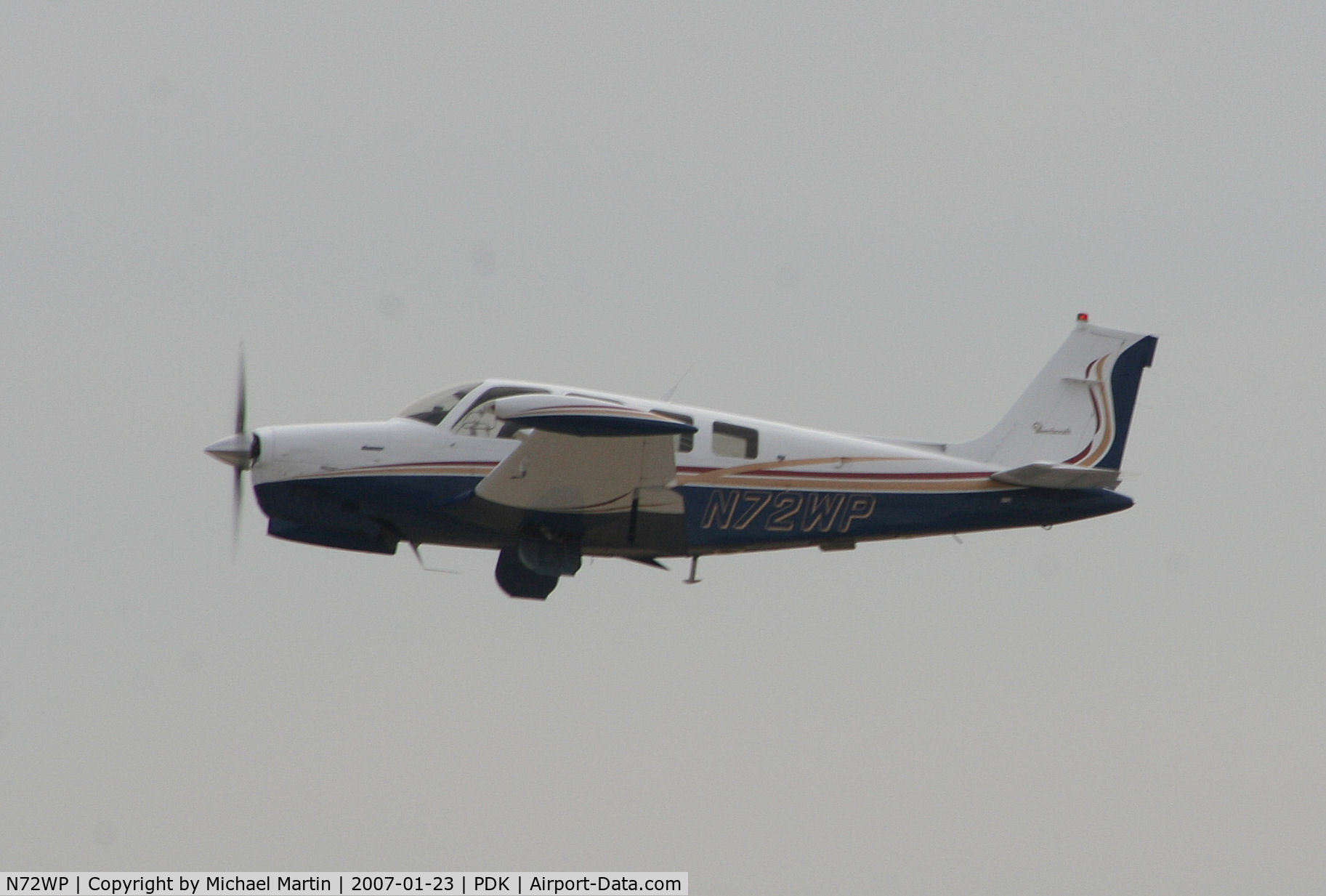N72WP, 1985 Beech A36 Bonanza 36 C/N E-2288, Departing PDK enroute to BNA