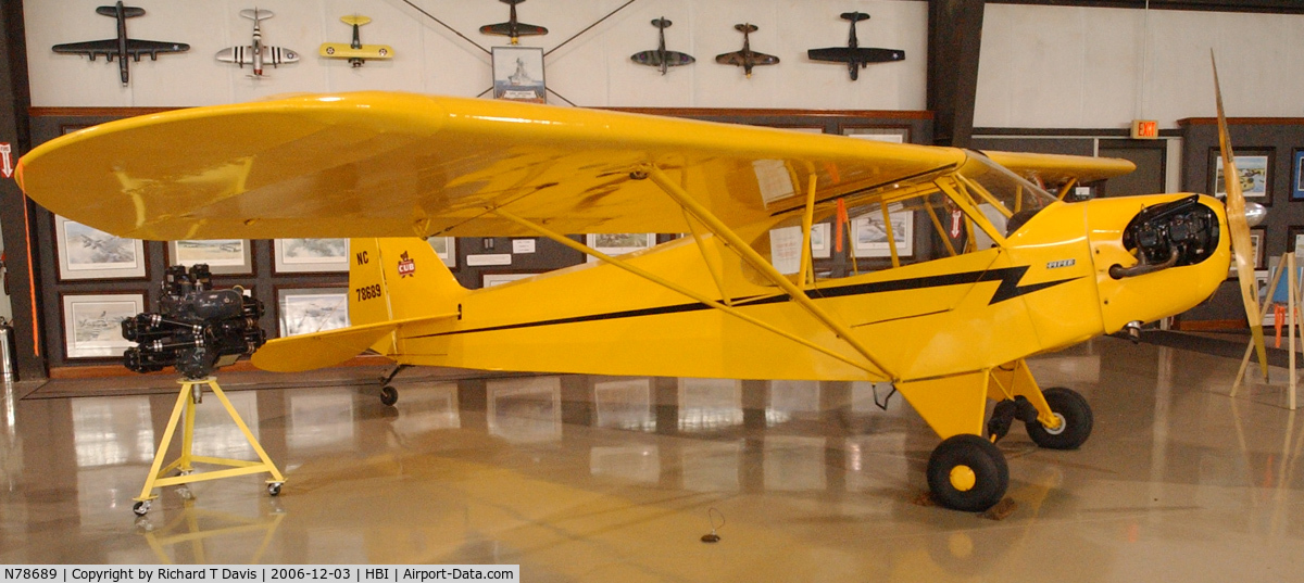 N78689, Piper J3C-65 Cub C/N 17793, Piper Cub J-3  at the N.C. Aviation Museum