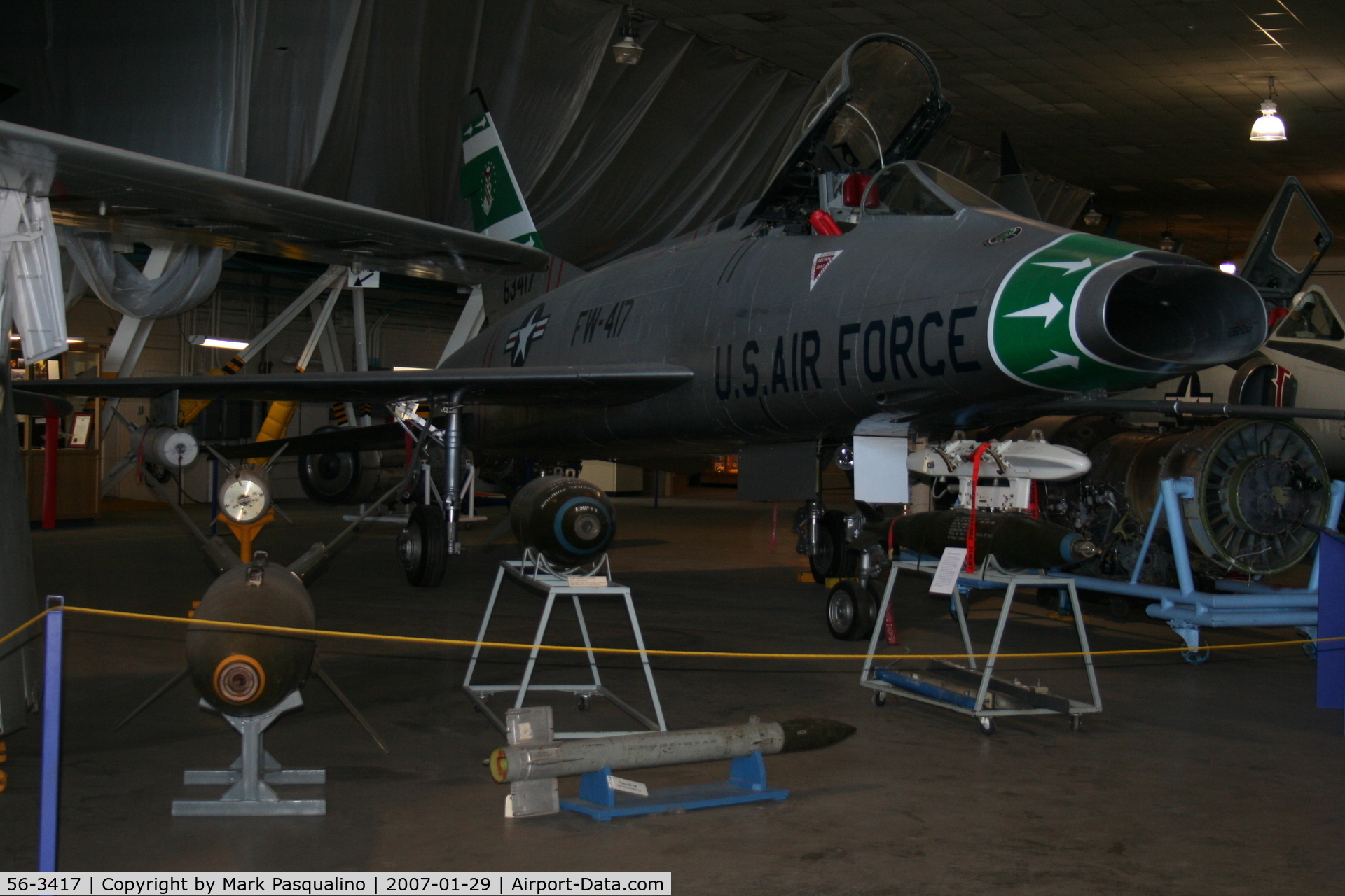 56-3417, North American F-100D  Super Sabre C/N 245-67, F-100D