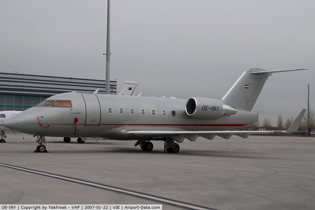 OE-INY, 2006 Bombardier Challenger 604 (CL-600-2B16) C/N 5644, Vista Jet Canadair CL600