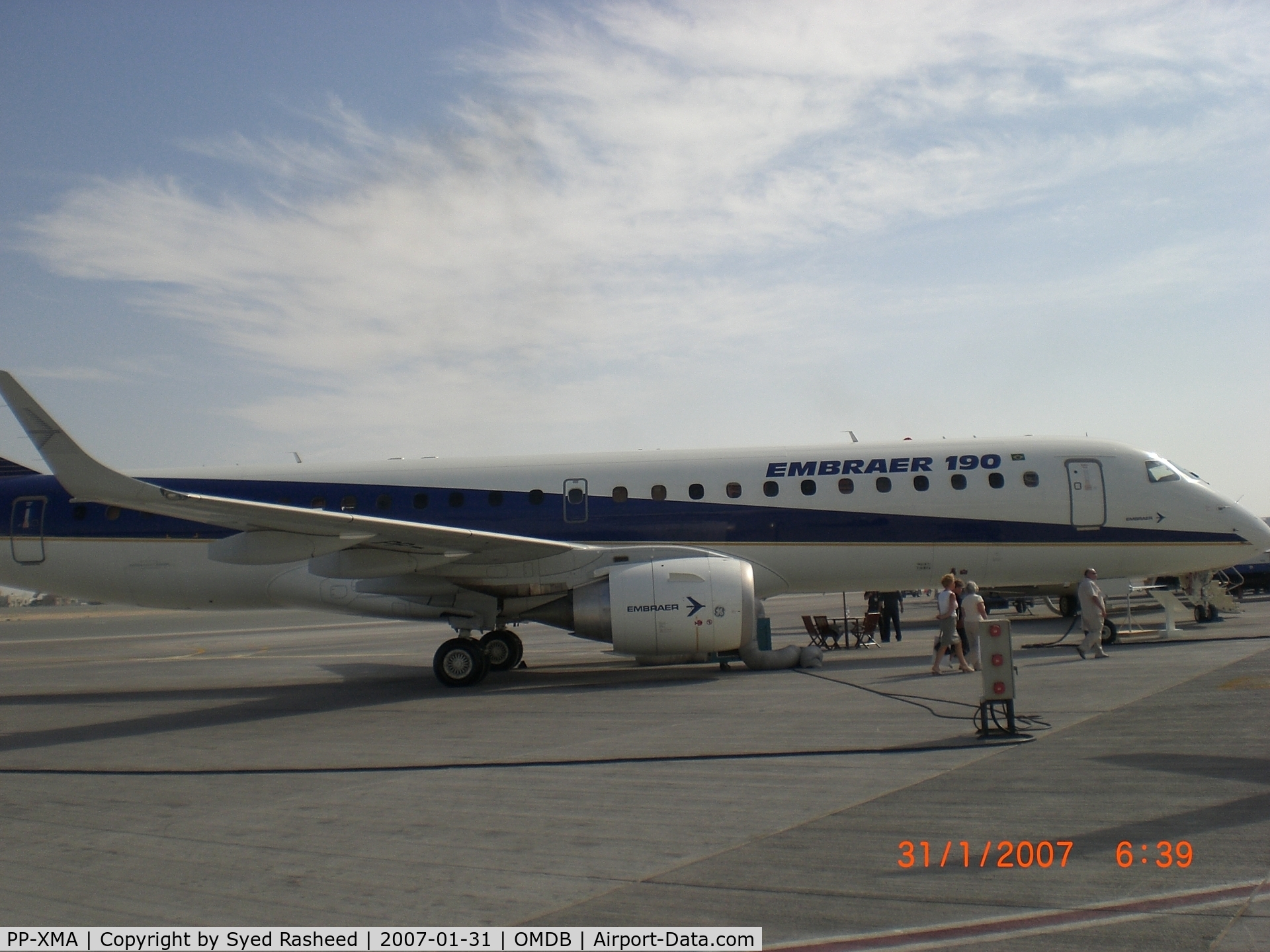 PP-XMA, 2004 Embraer 190LR (ERJ-190-100LR) C/N 19000001, Embraer 190 MEBA Dubai