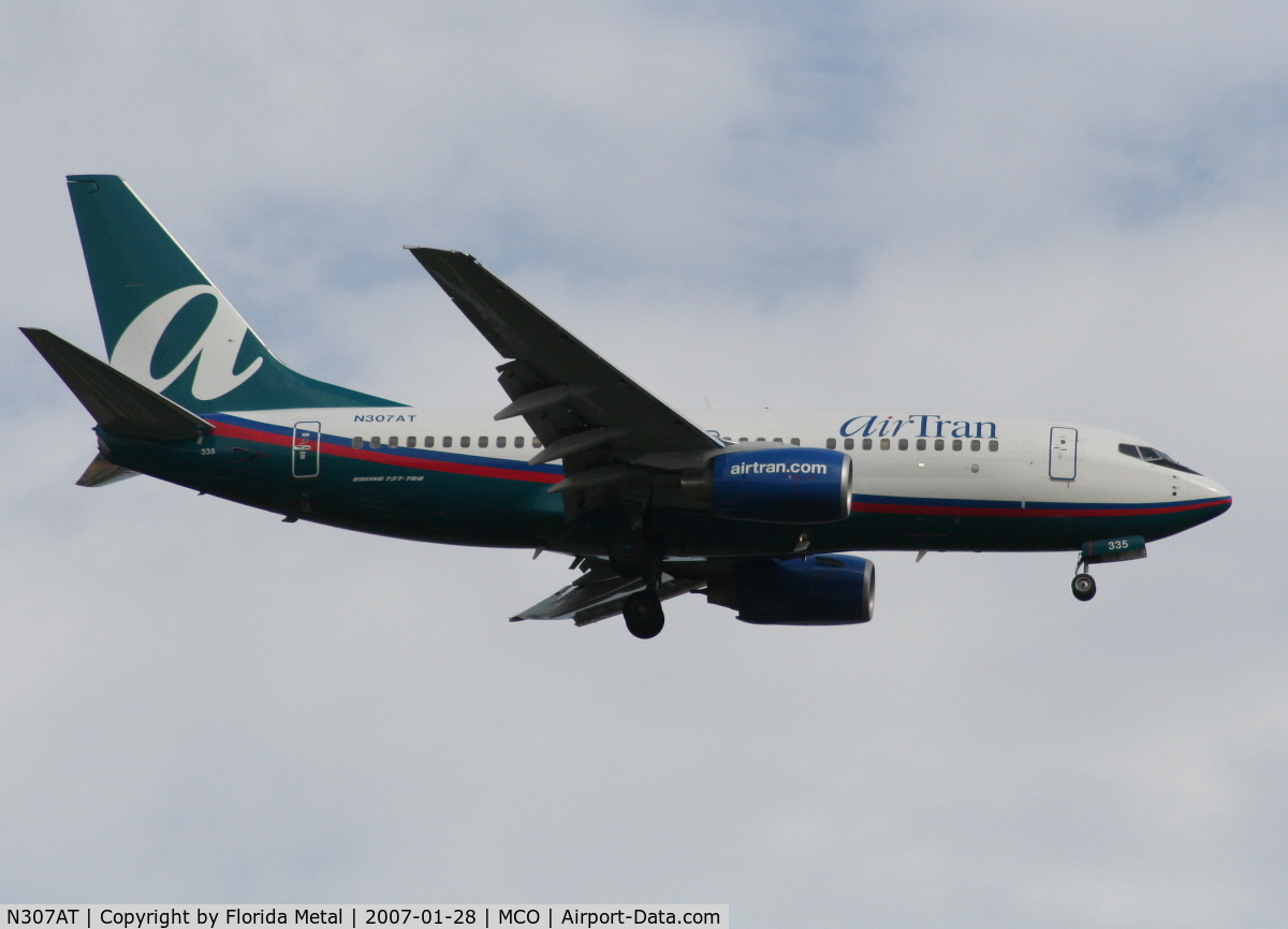 N307AT, 2006 Boeing 737-7BD C/N 34862, Air Tran