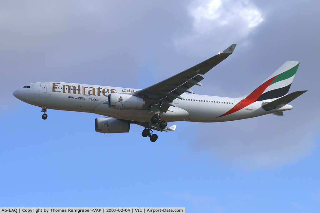 A6-EAQ, 2003 Airbus A330-243 C/N 518, Emirates Airbus A330-200