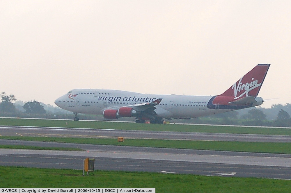 G-VROS, 2001 Boeing 747-443 C/N 30885, Virgin Atlantic - Landing