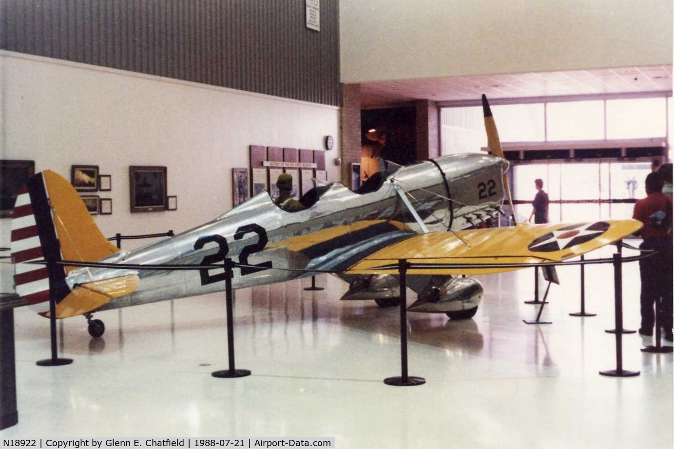 N18922, 1939 Ryan Aeronautical ST-A C/N 312, YPT-16 40-44 at the Air Force Museum