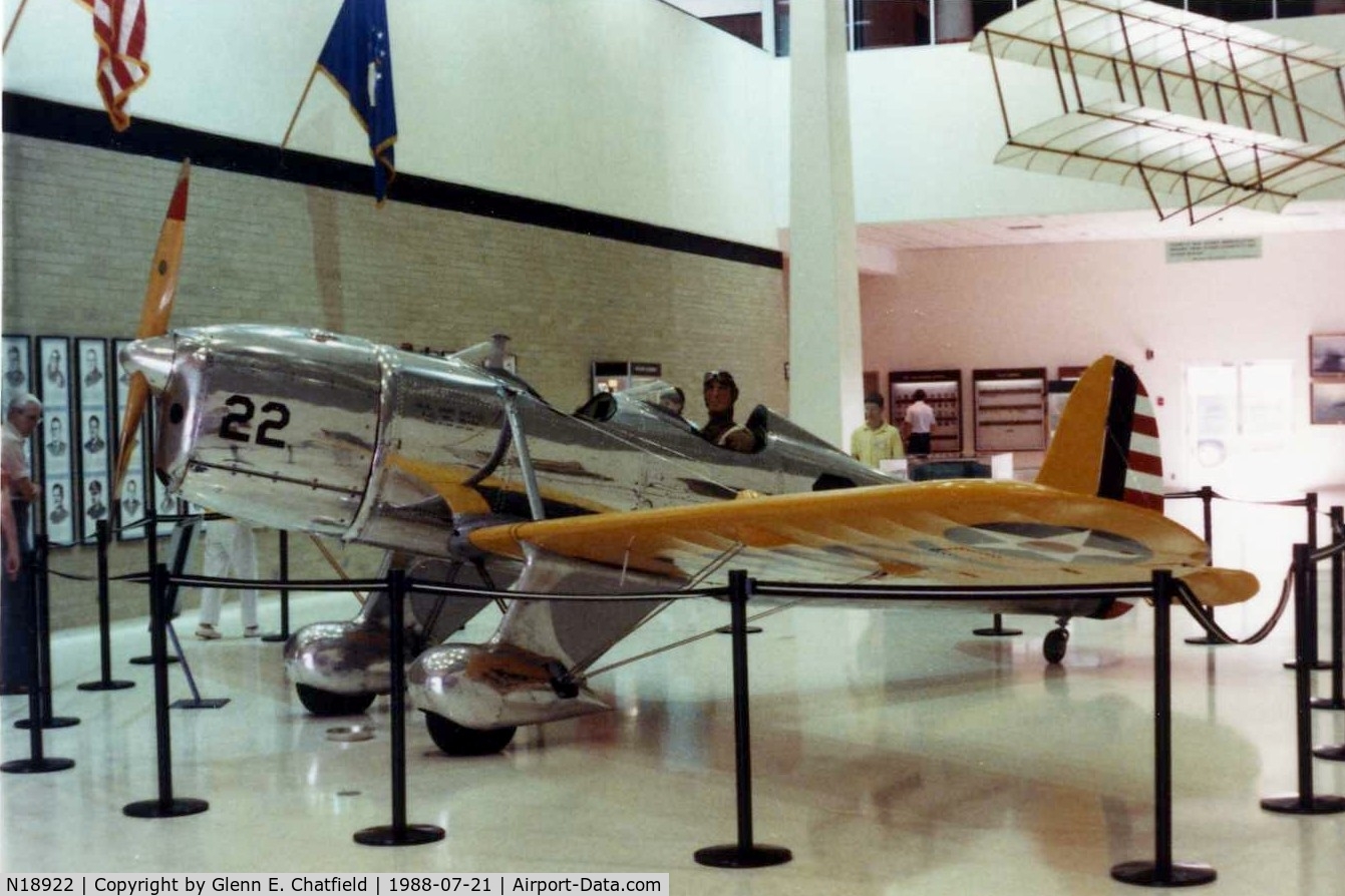 N18922, 1939 Ryan Aeronautical ST-A C/N 312, YPT-16 40-44 at the Air Force Museum