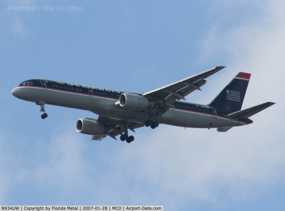 N934UW, 1993 Boeing 757-2B7 C/N 27200, U.S. Airways
