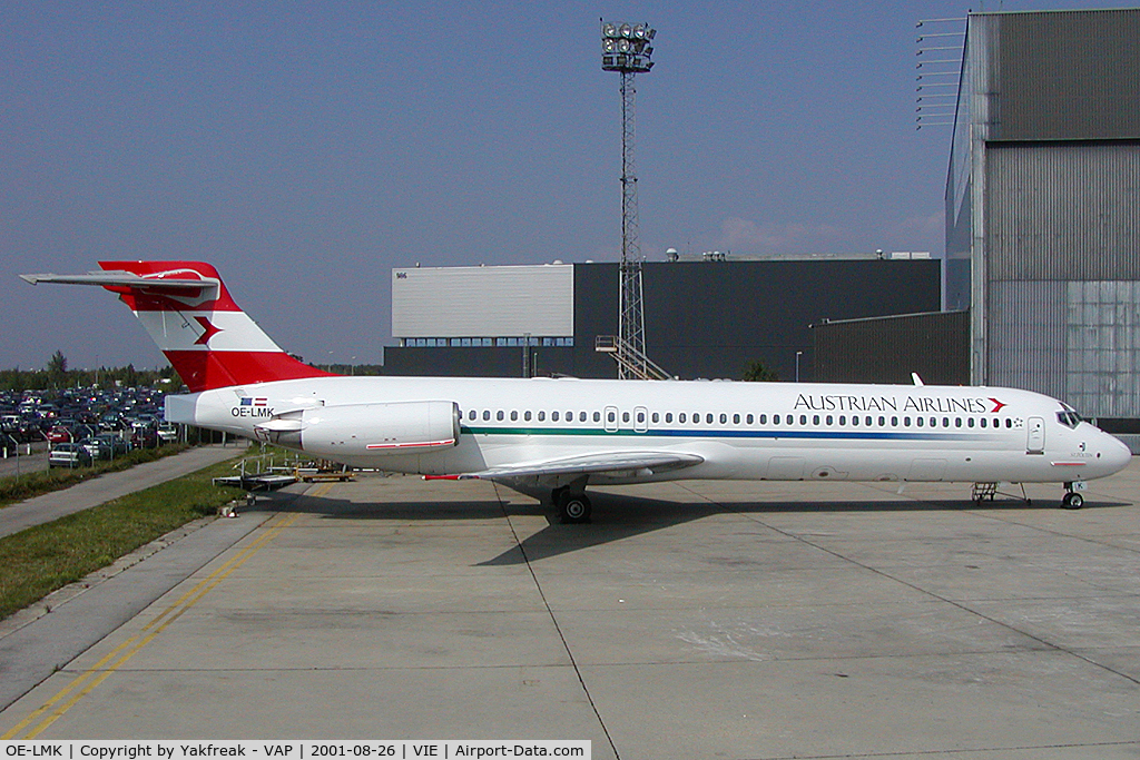 OE-LMK, 1987 McDonnell Douglas DC-9-87 C/N 49411, Austrian Airlines MD87