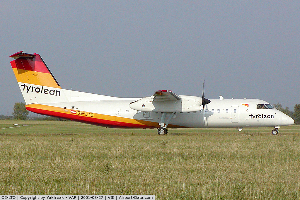 OE-LTO, 2000 De Havilland Canada DHC-8-314Q Dash 8 C/N 553, Tyrolean Airways Dash8-300