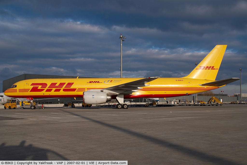 G-BIKO, 1985 Boeing 757-236/SF C/N 22187, European Air Transport Boeing 757-200 in DHL colors