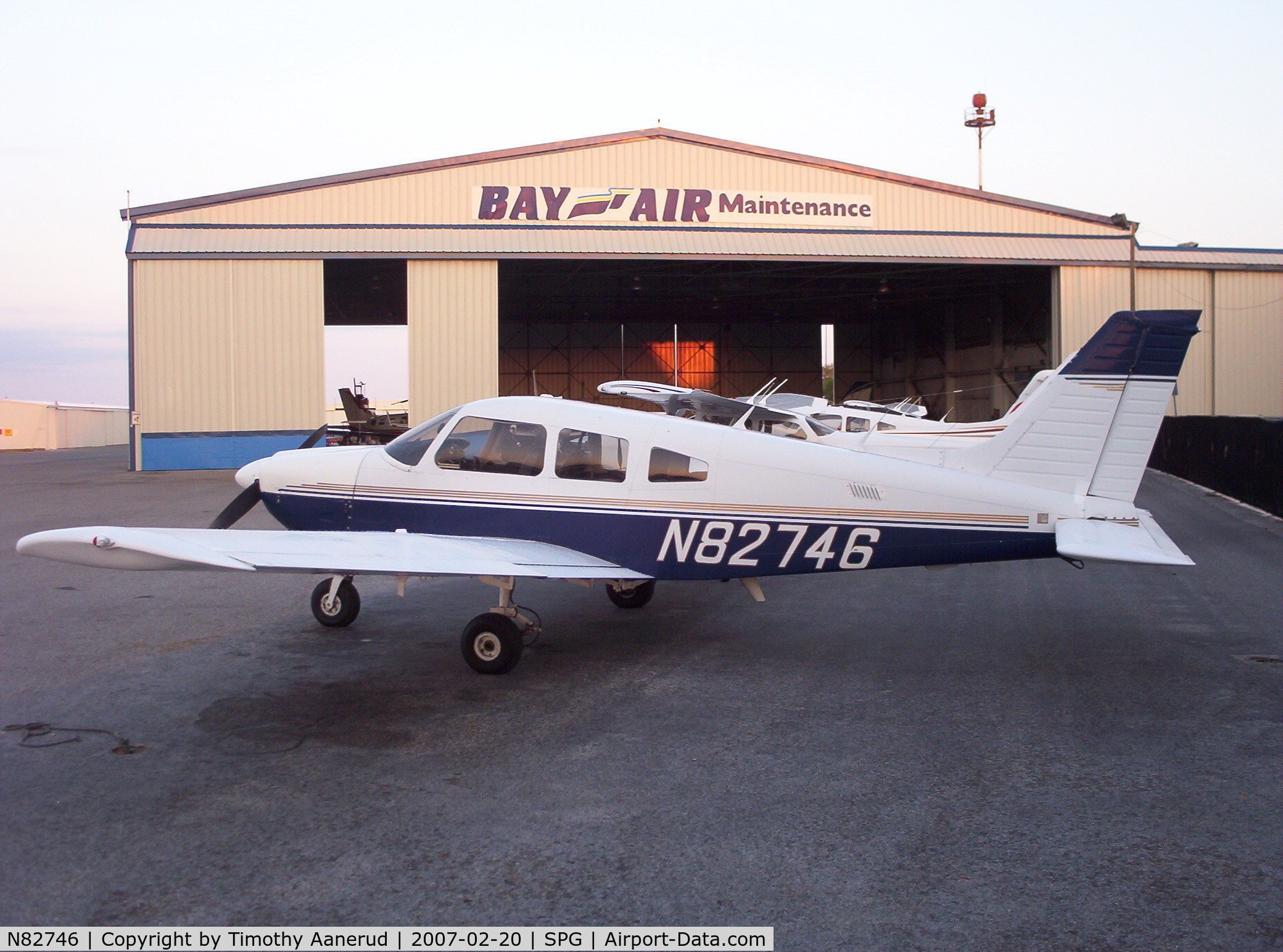 N82746, 1980 Piper PA-28-181 C/N 28-8190054, Parked at Albert Whitted Airport, 1980 Piper PA-28-181, c/n 28-8190054