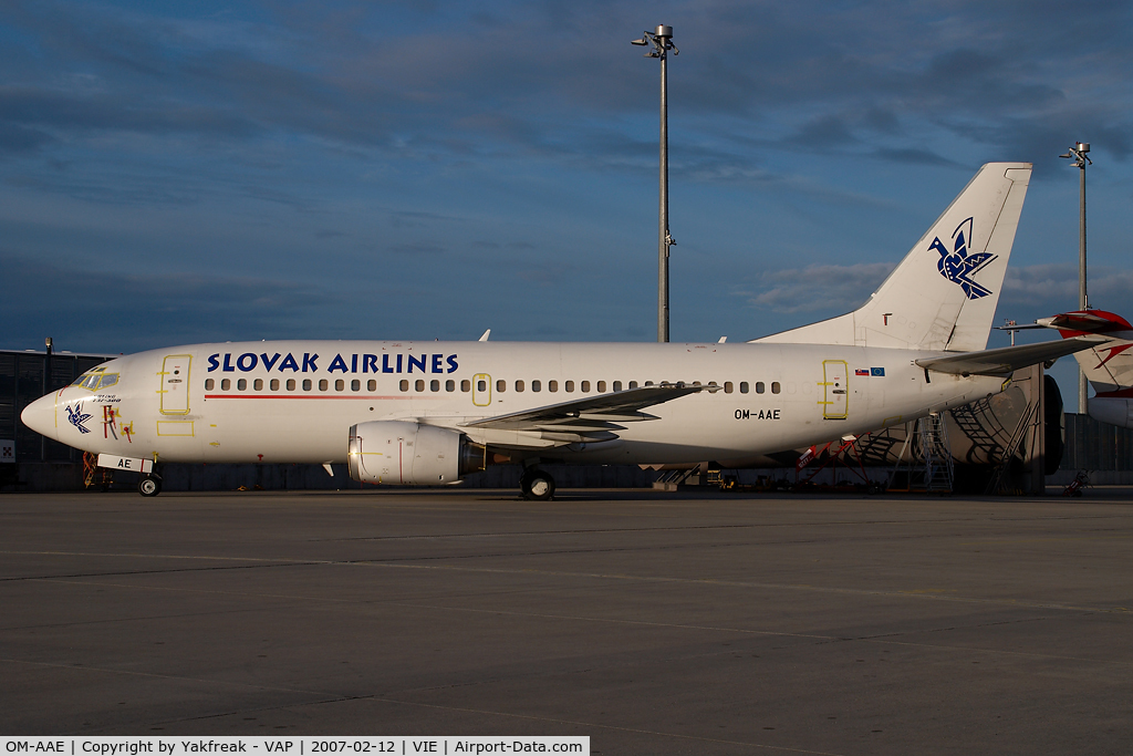 OM-AAE, 1986 Boeing 737-3Z9 C/N 23601/1254, Slovak Airlines Boeing 737-300