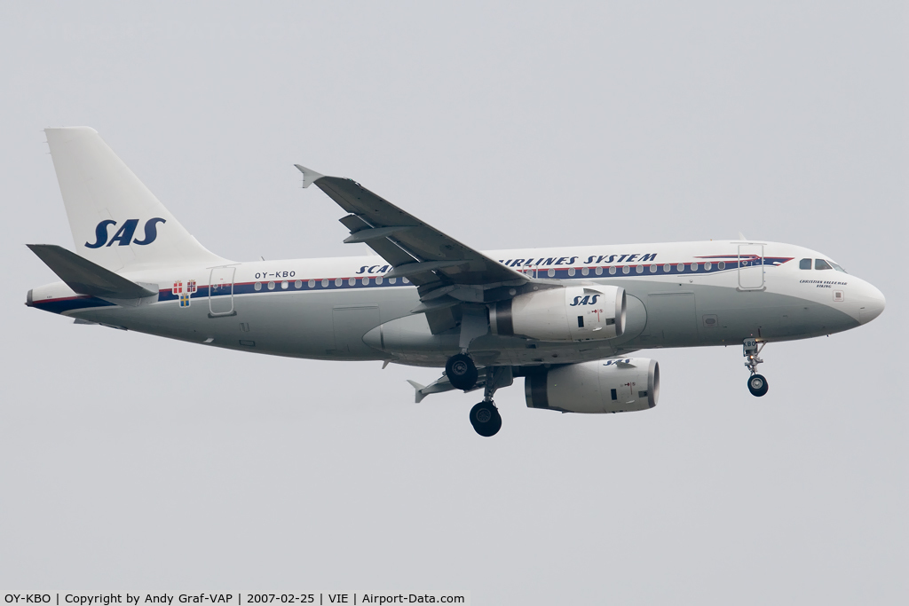 OY-KBO, 2006 Airbus A319-131 C/N 2850, Scandinavian Airlines A319
