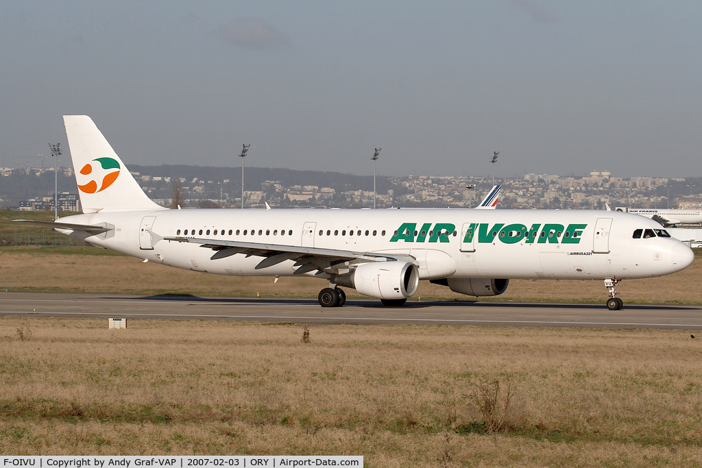 F-OIVU, 1999 Airbus A321-211 C/N 1017, Air Ivoire A321
