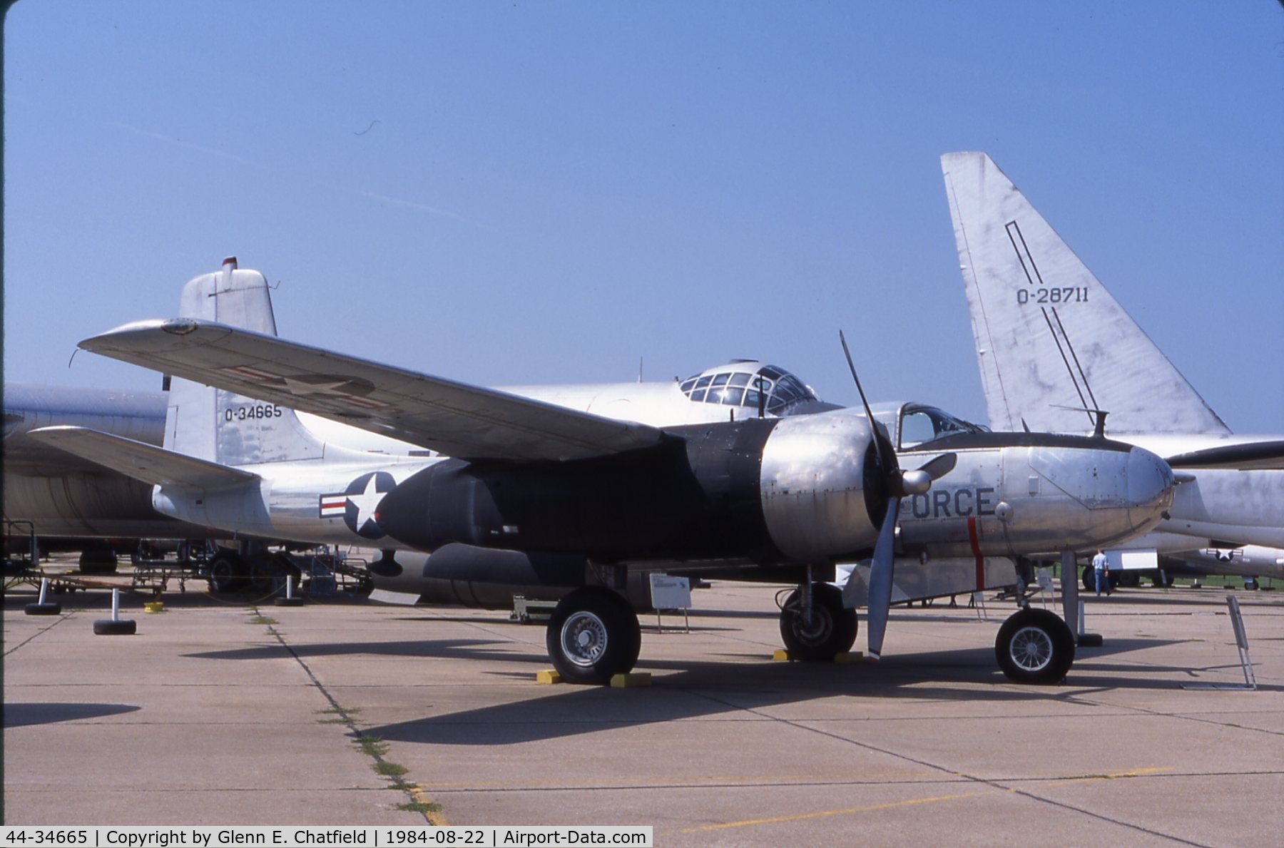 44-34665, 1944 Douglas A-26B Invader C/N 27944, A-26B at the old Strategic Air Command Museum at Offut AFB