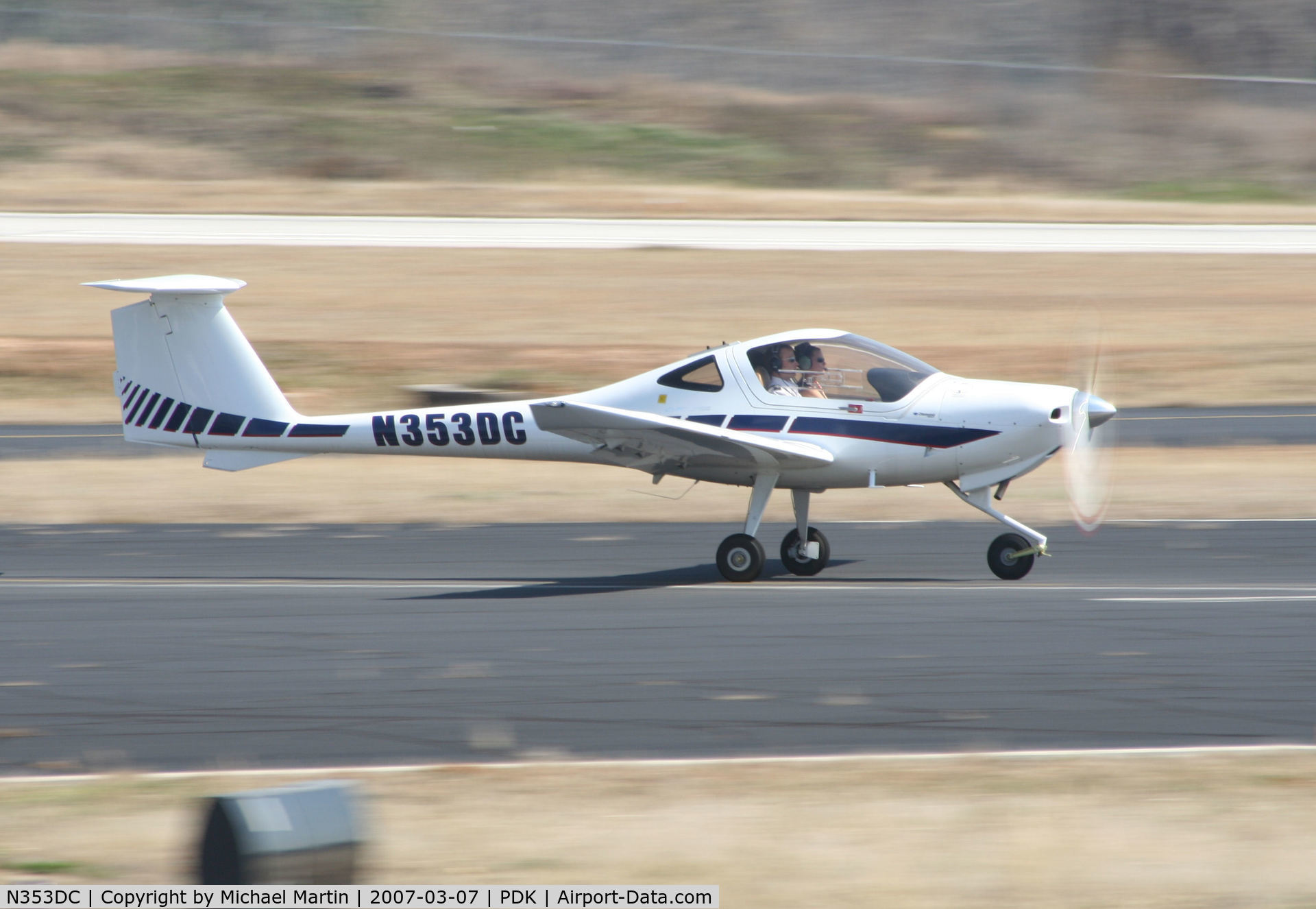 N353DC, 2005 Diamond DA-20C-1 Eclipse C/N C0353, Departing Runway 20R