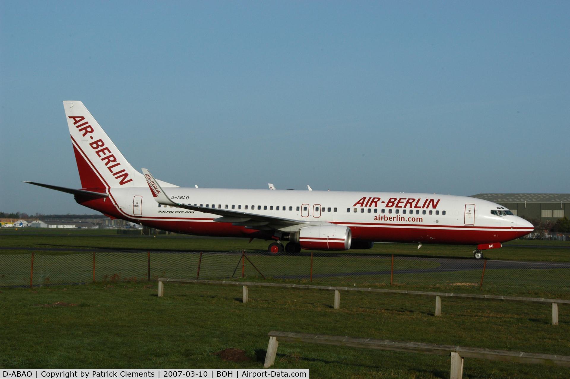 D-ABAO, 1998 Boeing 737-86J C/N 28069, AIRBERLIN 737-800