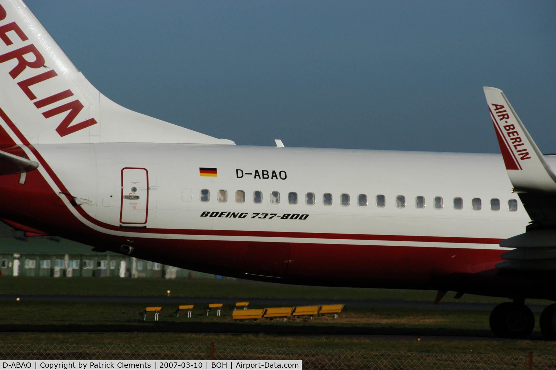 D-ABAO, 1998 Boeing 737-86J C/N 28069, AIRBERLIN 737-800