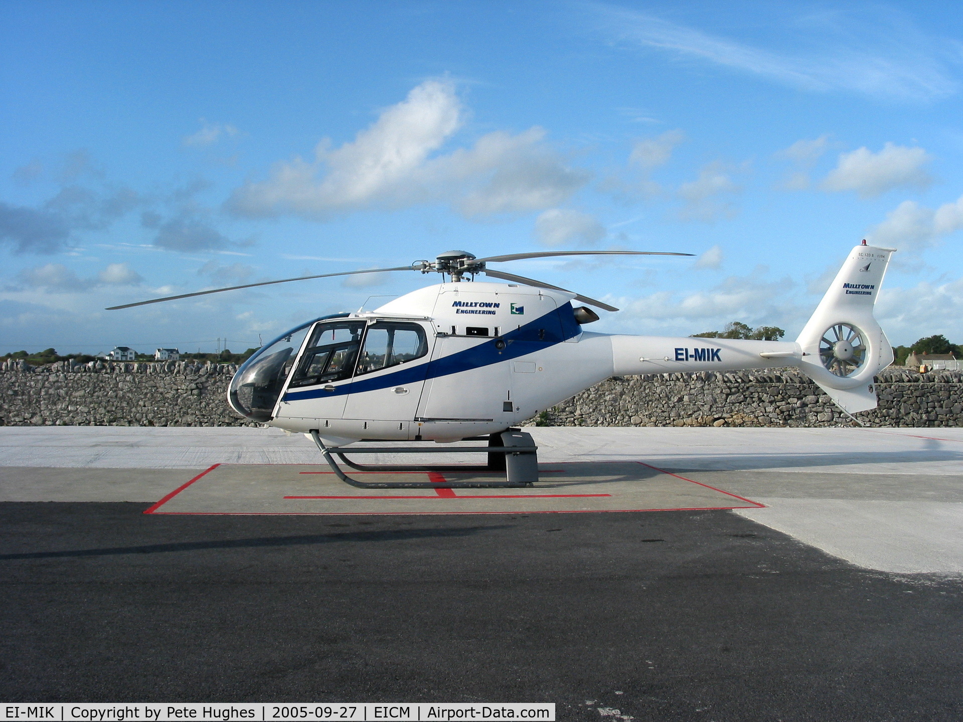 EI-MIK, 2000 Eurocopter EC-120B Colibri C/N 1104, at the heliport near Galway airport