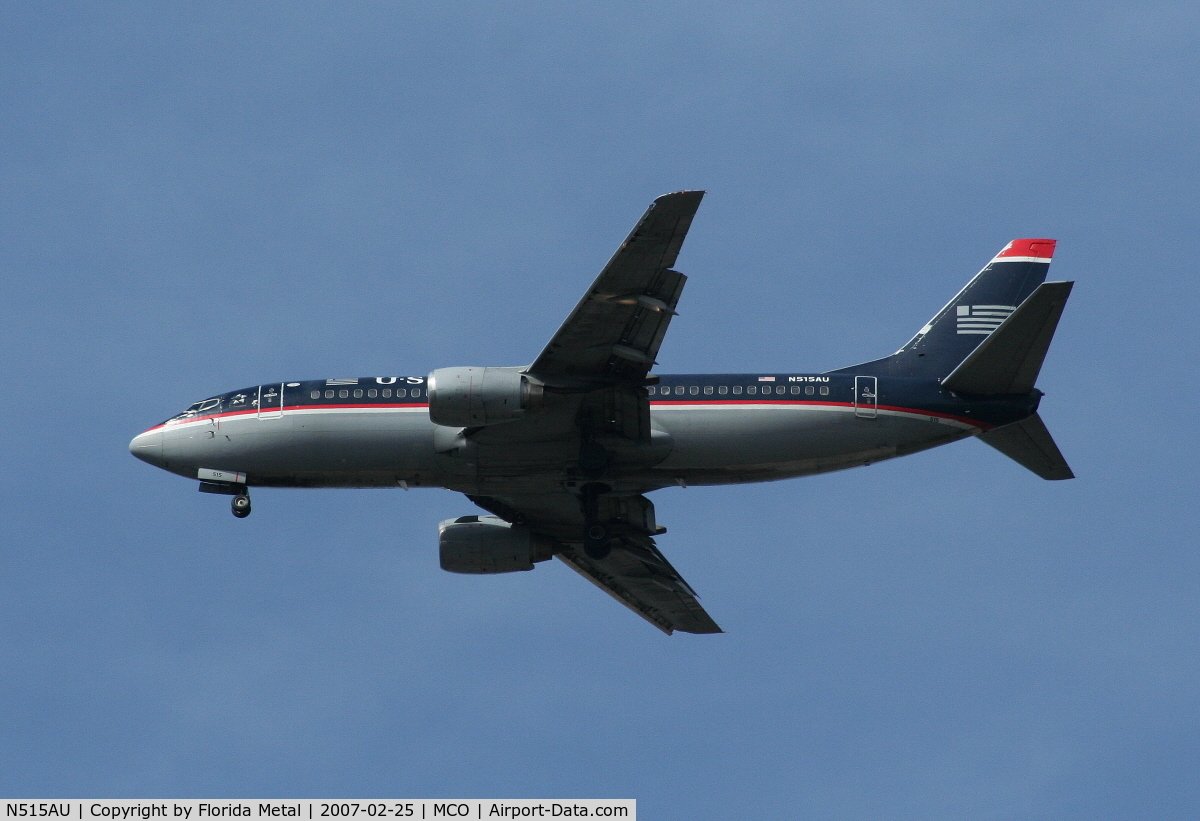 N515AU, 1987 Boeing 737-3B7 C/N 23701, US