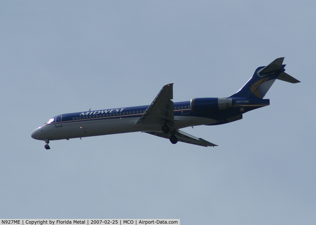 N927ME, 2006 Boeing 717-200 C/N 55193, Midwest