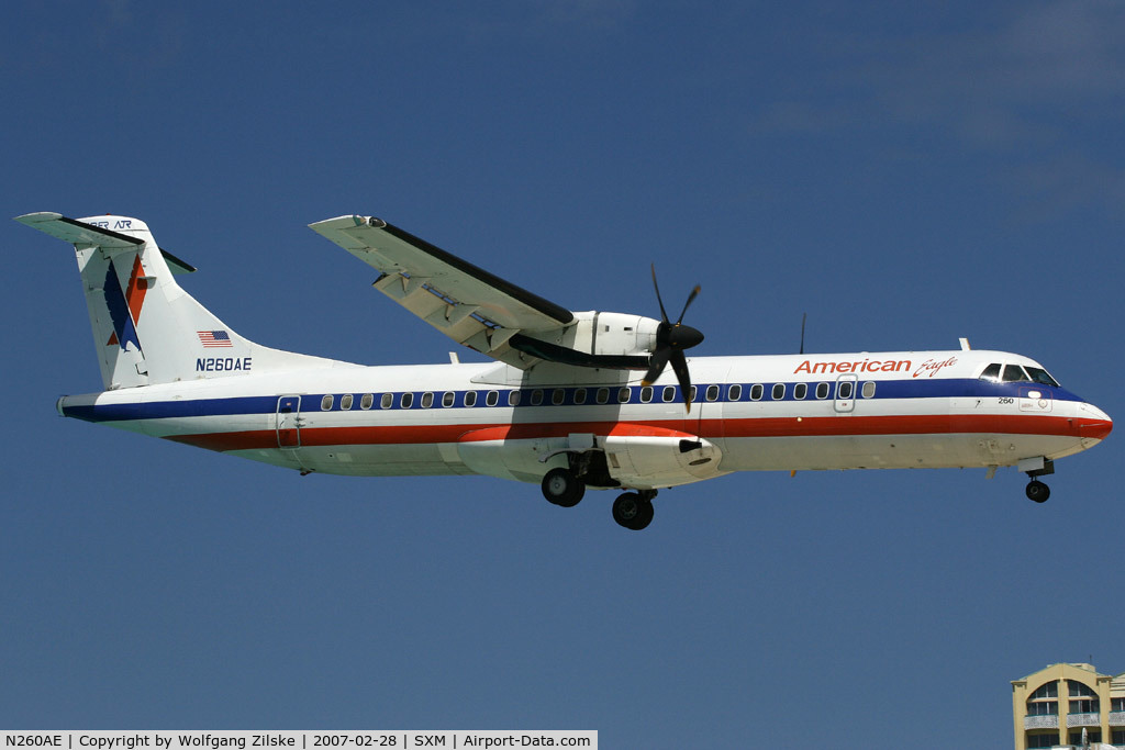 N260AE, 1991 ATR 72-212 C/N 263, visitor