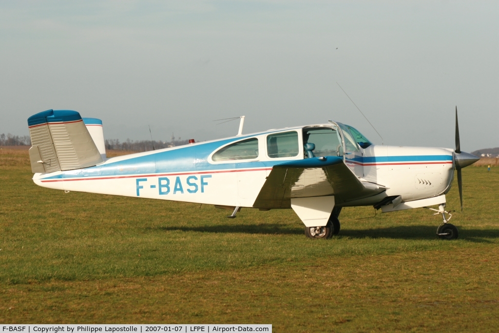 F-BASF, 1962 Beech P35 Bonanza C/N D-7077, Pictured at Meaux-Esbly