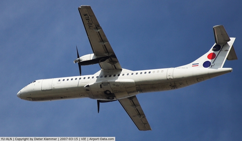 YU-ALN, 1990 ATR 72-202 C/N 180, JAT AIRWAYS ATR-72