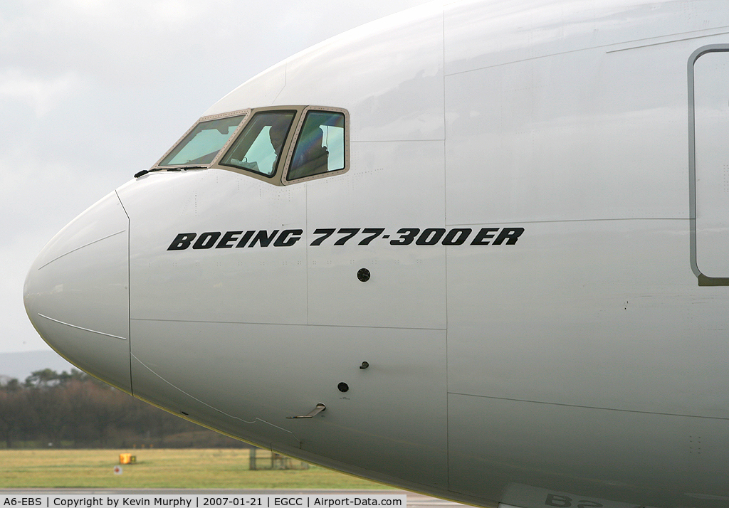 A6-EBS, 2006 Boeing 777-31H/ER C/N 32715, Nose job