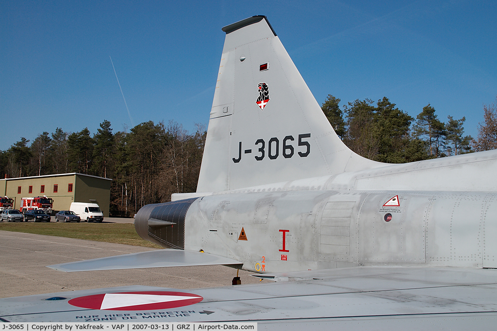 J-3065, Northrop F-5F Tiger II C/N L.3065, Austrian Air Force Northrop F5 Tiger