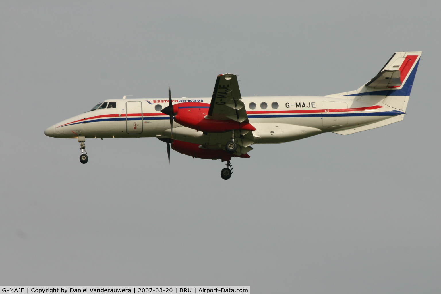 G-MAJE, 1992 British Aerospace Jetstream 41 C/N 41007, arrival of flight T3 4461