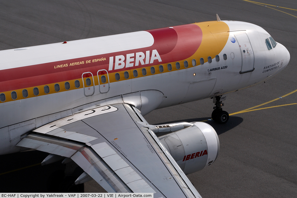 EC-HAF, 1999 Airbus A320-214 C/N 1047, Iberia Airbus A320