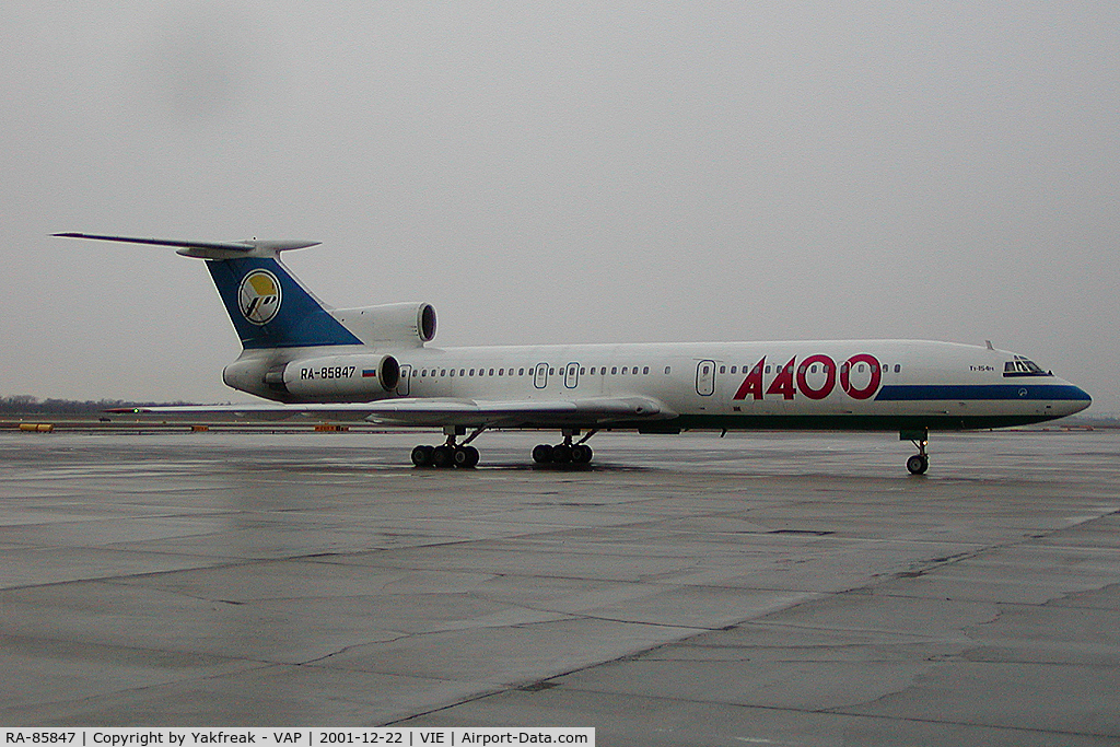RA-85847, 1988 Tupolev Tu-154M C/N 88A792, Airlines 400 Tupolev 154