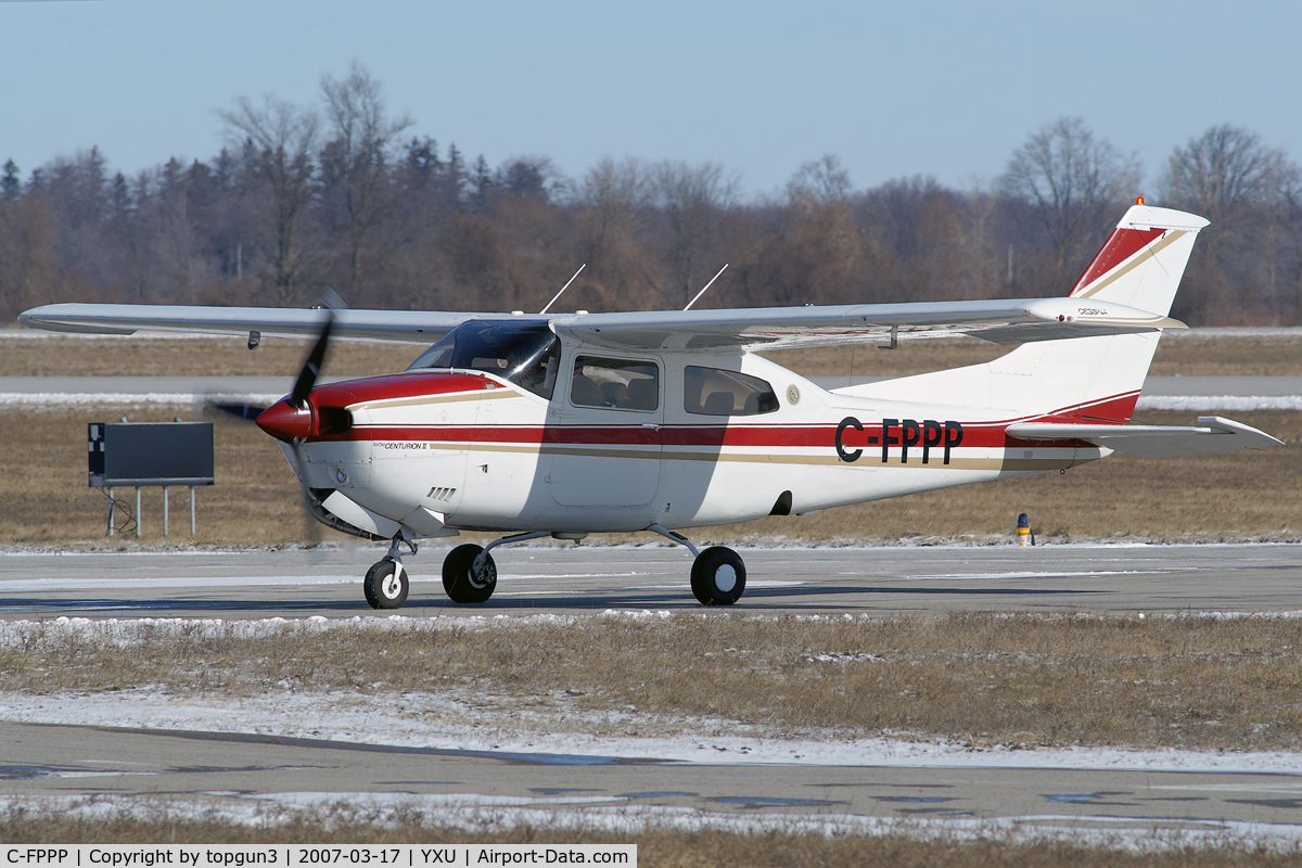 C-FPPP, 1979 Cessna T210N Turbo Centurion C/N 21063446, taxiing on Alpha.
