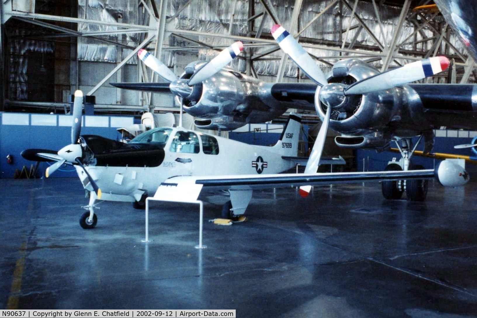 N90637, 1969 Beech QU-22B C/N EB-7 (69-7699), QU-22B 69-7699 at the National Museum of the U.S. Air Force