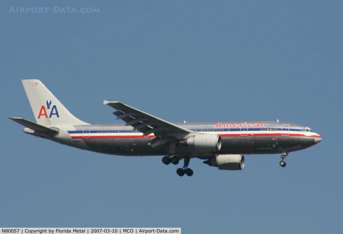 N80057, 1988 Airbus A300B4-605R C/N 465, American