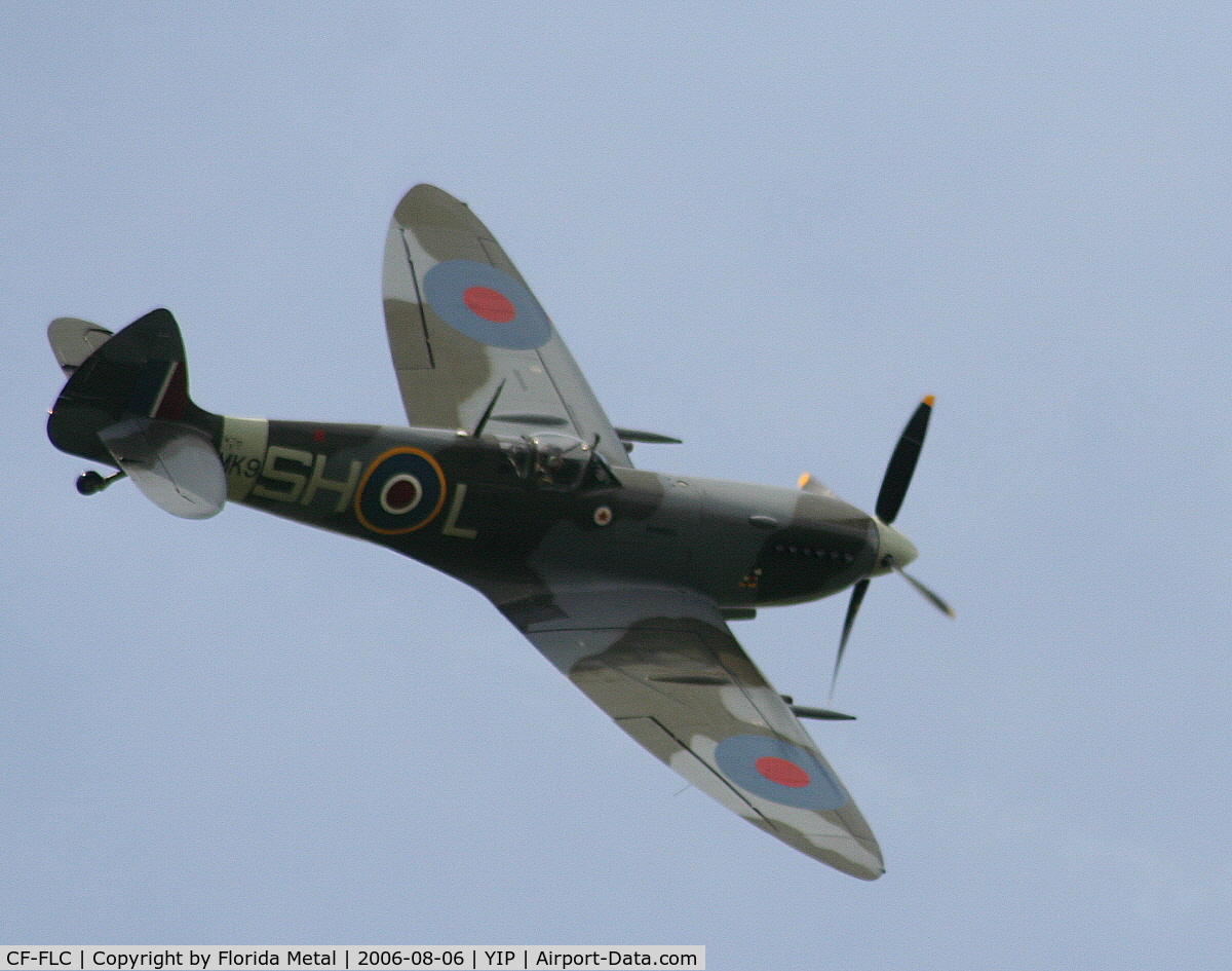 CF-FLC, 1942 Supermarine 361 Spitfire LF.IXc C/N CBAF.IX.8185, Spitfire