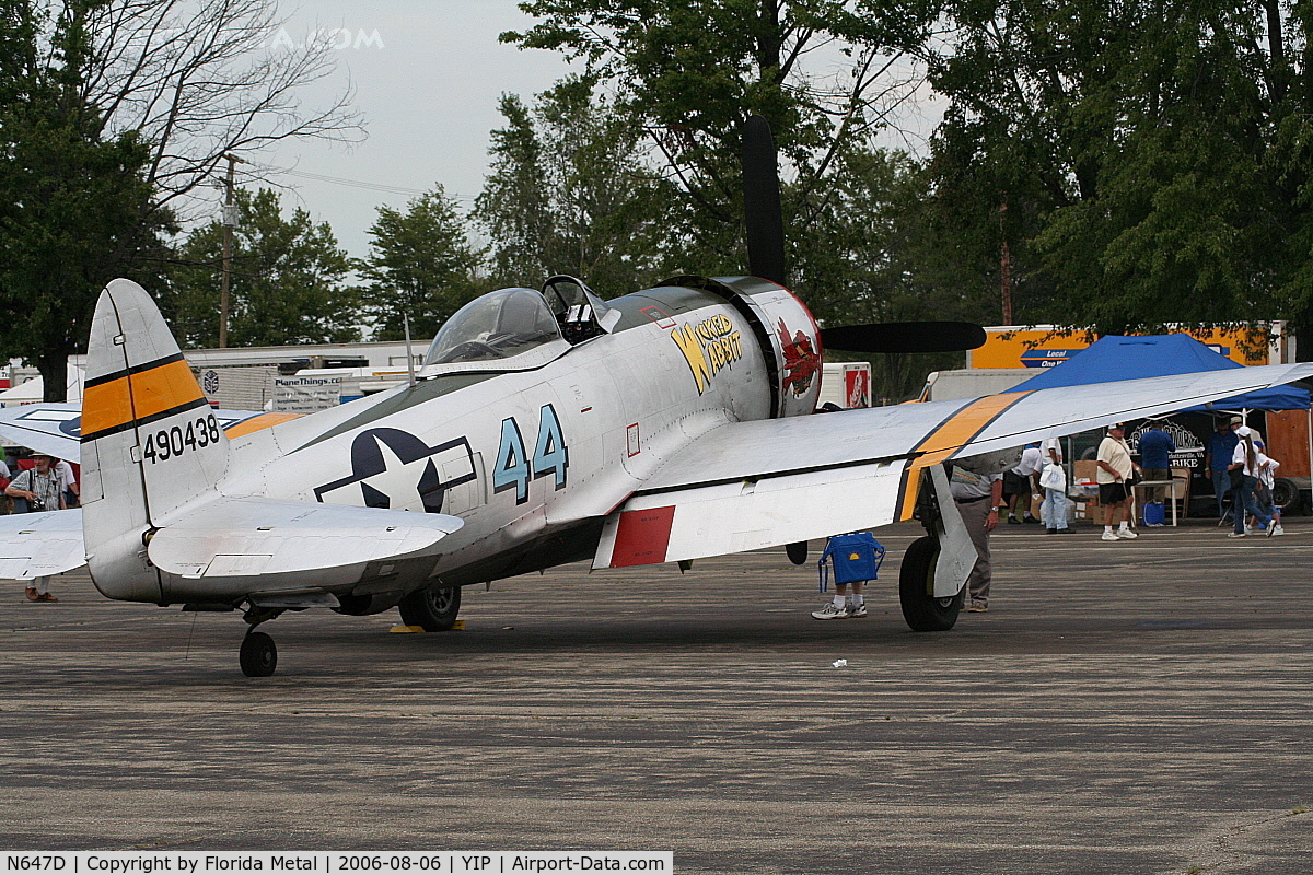 N647D, 1944 Republic P-47D Thunderbolt C/N 8955583, P-47
