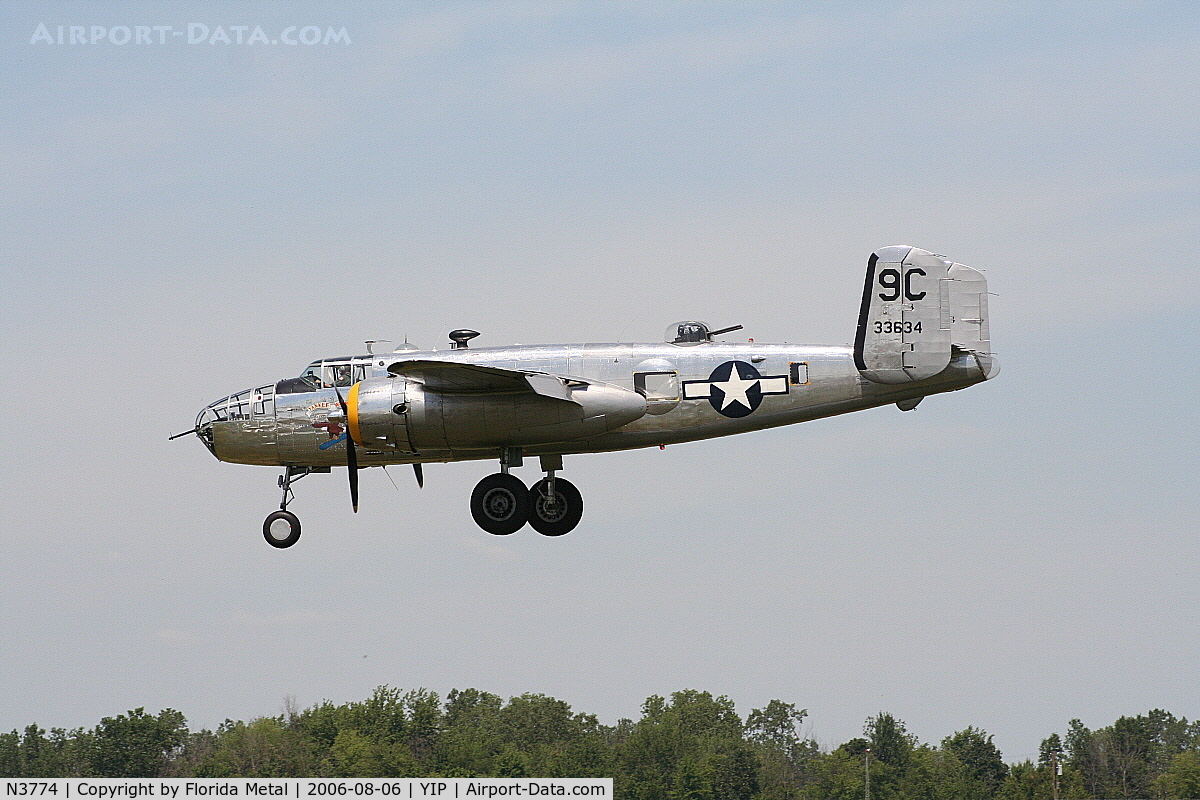 N3774, 1943 North American B-25D Mitchell C/N 100-23960, B-25