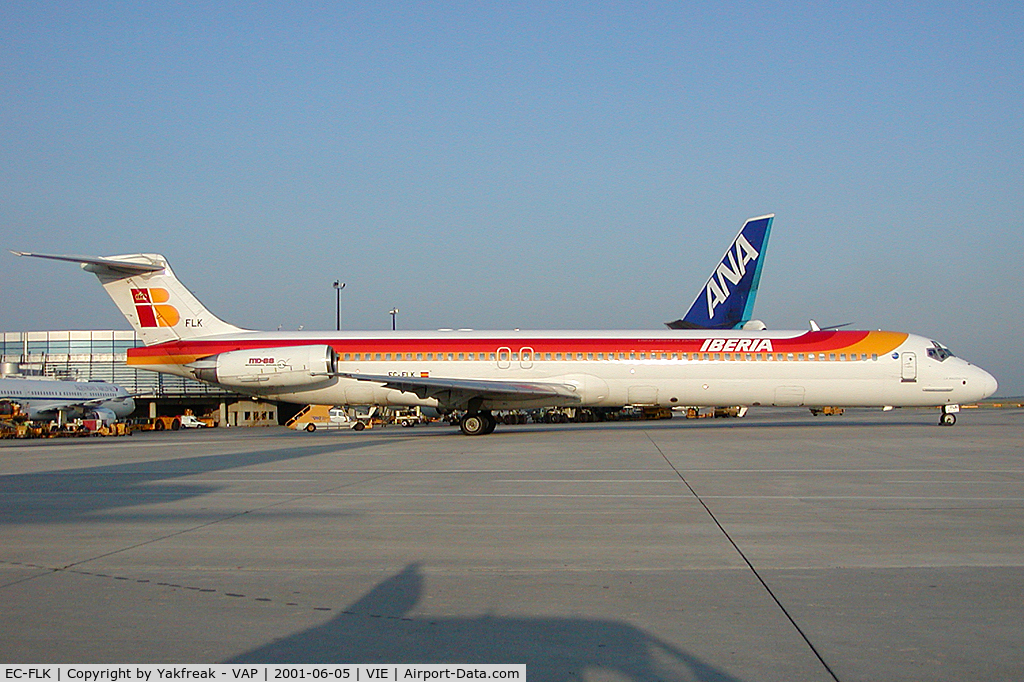 EC-FLK, 1992 McDonnell Douglas MD-88 C/N 53304, Iberia MD80