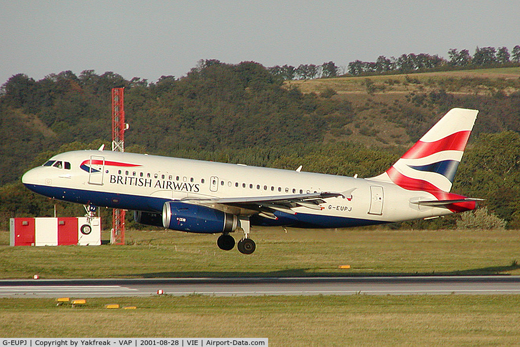 G-EUPJ, 2000 Airbus A319-131 C/N 1232, British Airways Airbus 319