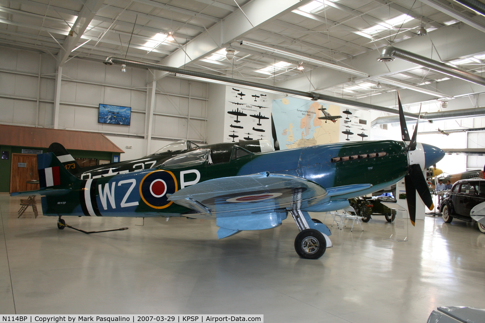 N114BP, 1945 Supermarine 379 Spitfire FR.XIVc C/N 6S/648206, Spitfire XIV