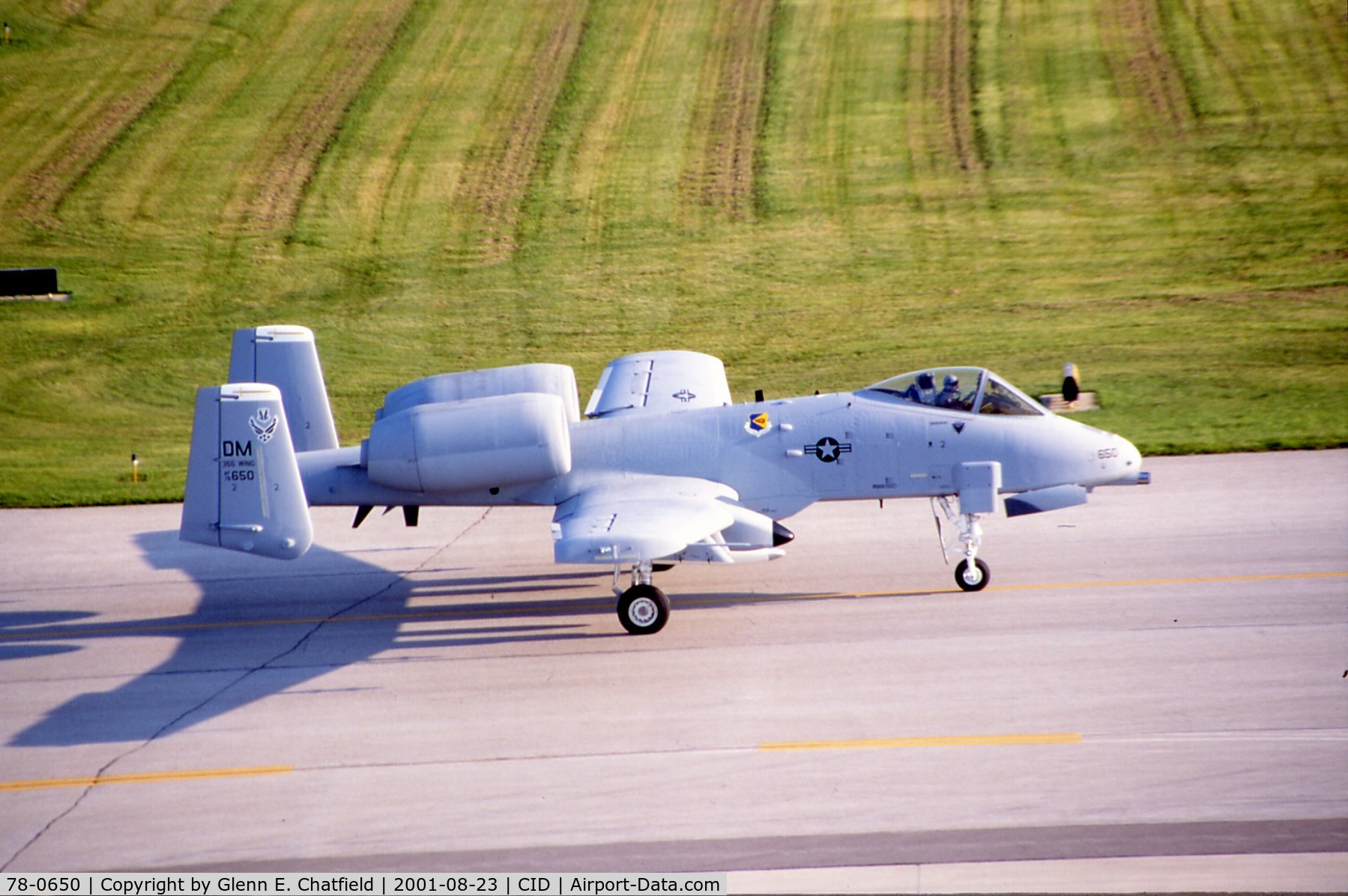 78-0650, 1978 Fairchild Republic A-10A Thunderbolt II C/N A10-0270, A-10A taxiing by the control tower
