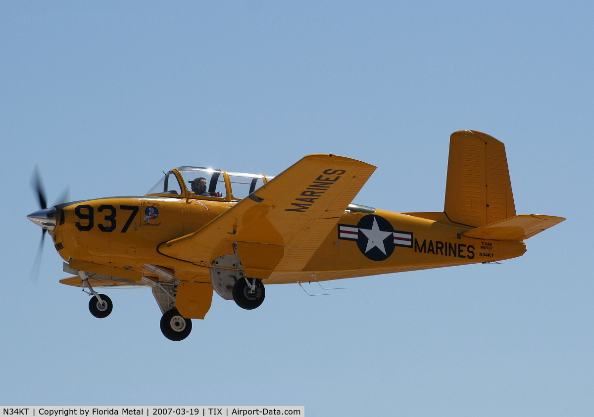 N34KT, 1956 Beech D-45 Mentor C/N BG-271, T-34