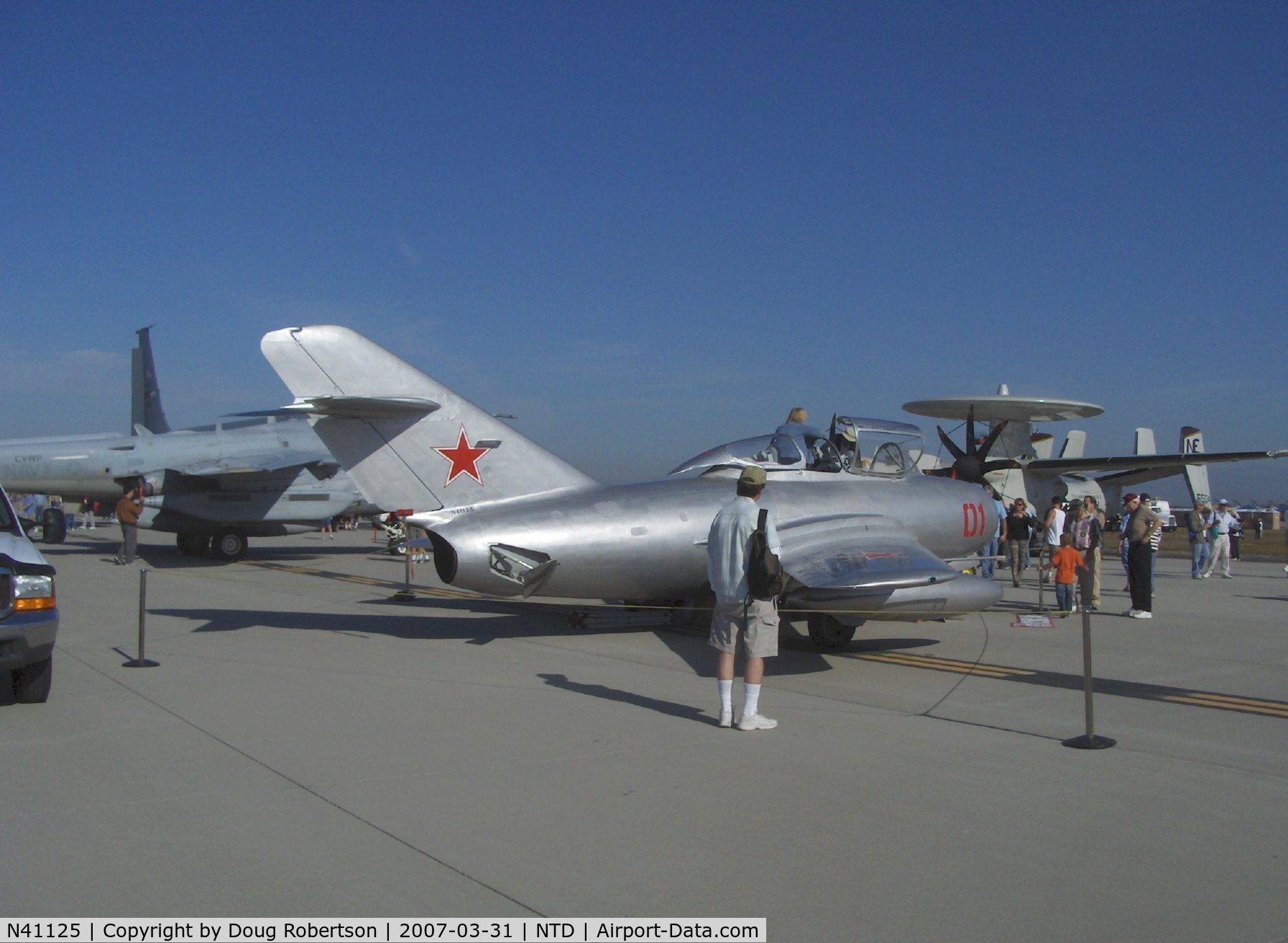 N41125, 1954 PZL-Mielec SBLim-2 (MiG-15UTI) C/N 242266, 1954 Mikoyan Gurevich MIG-15UTI, NATO code name 'Midget', one Klimov VK-1 Turbojet 5,950 lb st, two seat trainer, experimental class