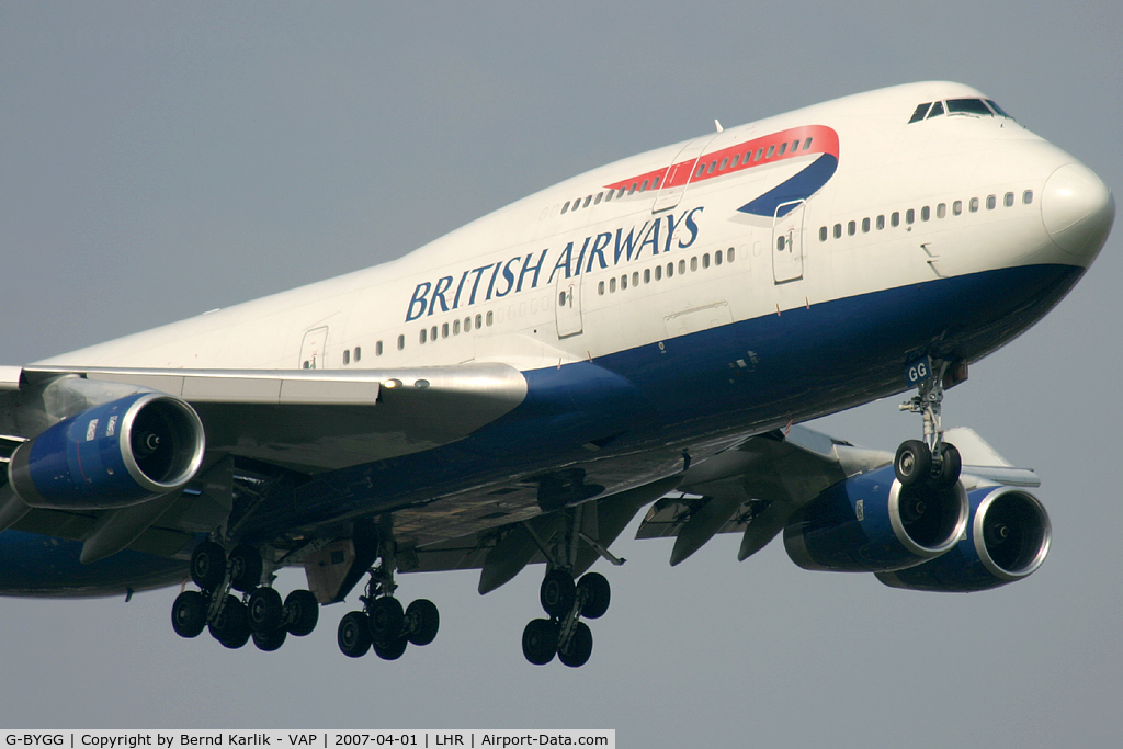 G-BYGG, 1999 Boeing 747-436 C/N 28859, British Airways Boeing 747-400