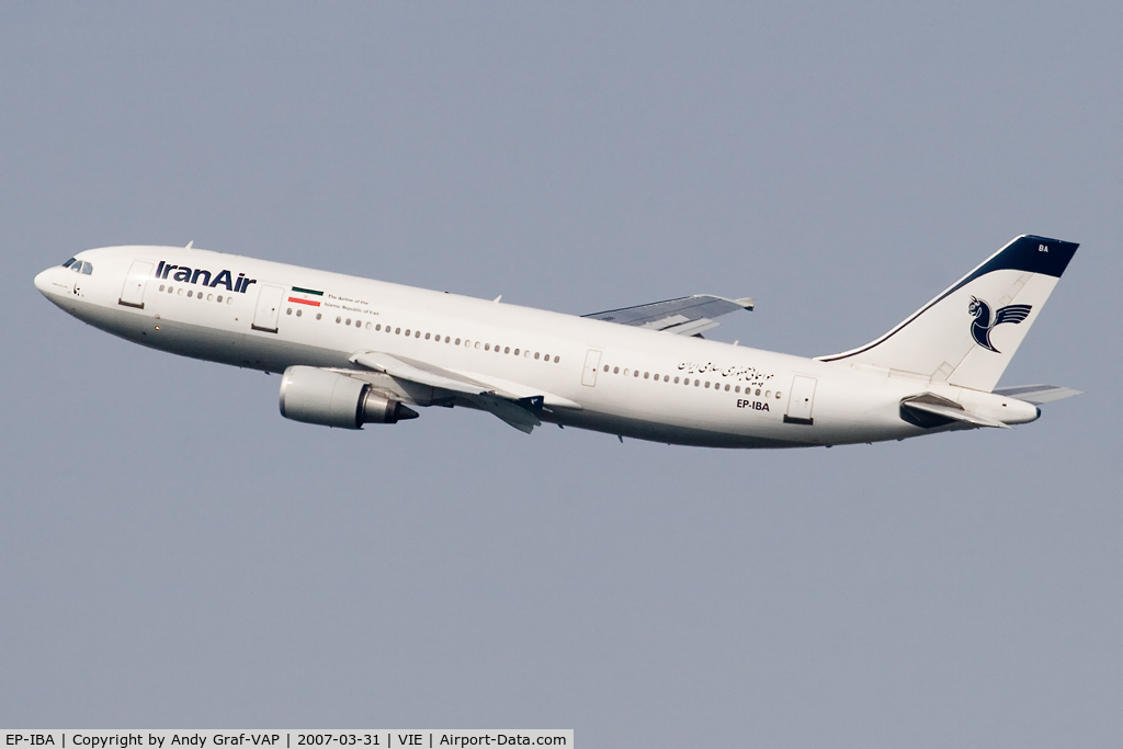 EP-IBA, 1993 Airbus A300B4-605R C/N 723, Iran Air A300-600