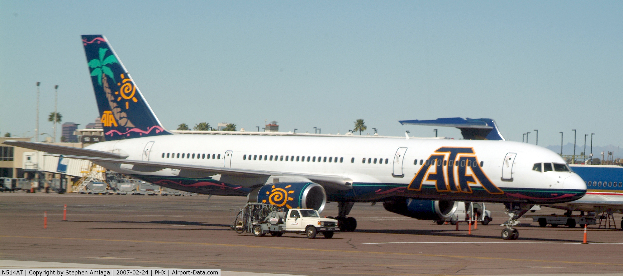 N514AT, 1995 Boeing 757-23N C/N 27971, ATA on the ramp