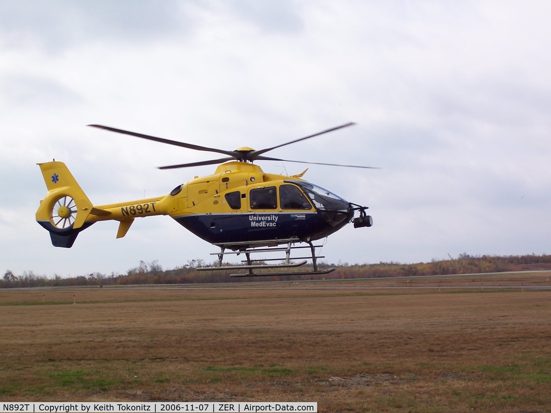N892T, 1998 Eurocopter EC-135T-1 C/N 0052, University MedEvac 7, Schuylkill County Pa.  Lehigh Valley Hospital and Health Network