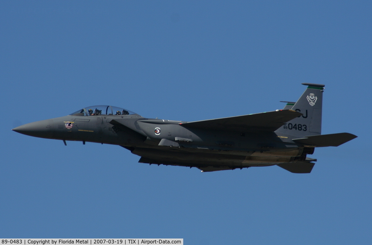 89-0483, 1989 McDonnell Douglas F-15E Strike Eagle C/N 1136/E111, F-15